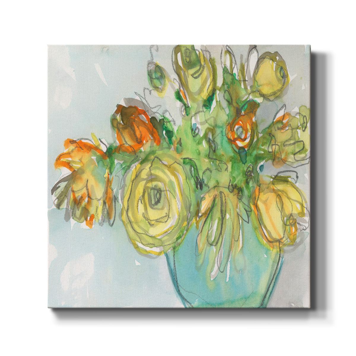 Spring Floral Accent I - Canvas Art Print