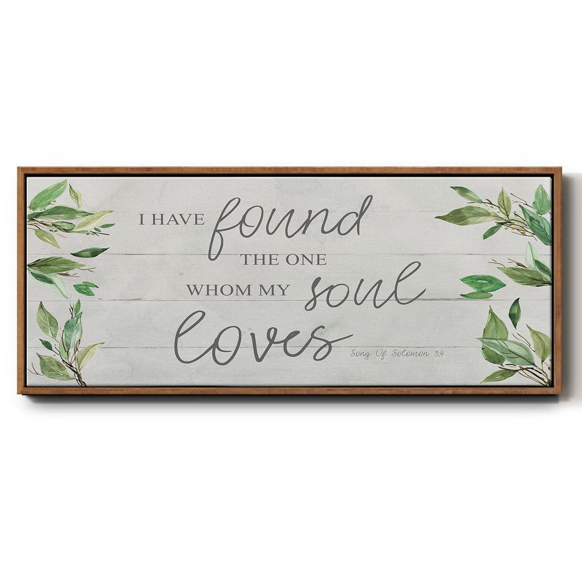 Soul Loves - Floater Framed Canvas Print