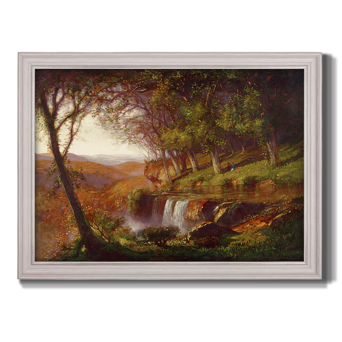 Falling Spring - Ornate Framed Canvas Print