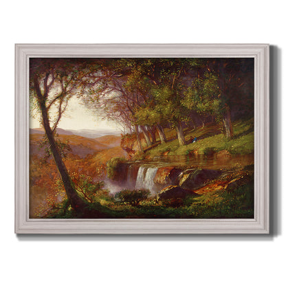 Falling Spring - Ornate Framed Canvas Print