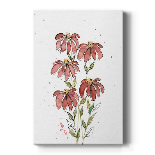 Watercolor Blooms II - Canvas Art Print