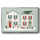 Festive Front Door Collection A - Floater Framed Canvas Print