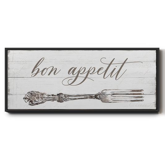 Bon Appetit - Floater Framed Canvas Print
