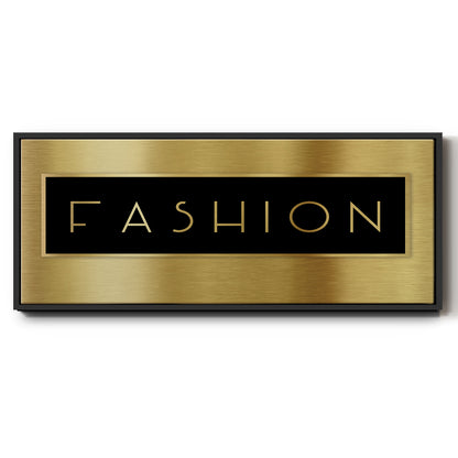 Gold Fashion - Floater Framed Canvas Print
