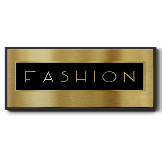Gold Fashion - Floater Framed Canvas Print