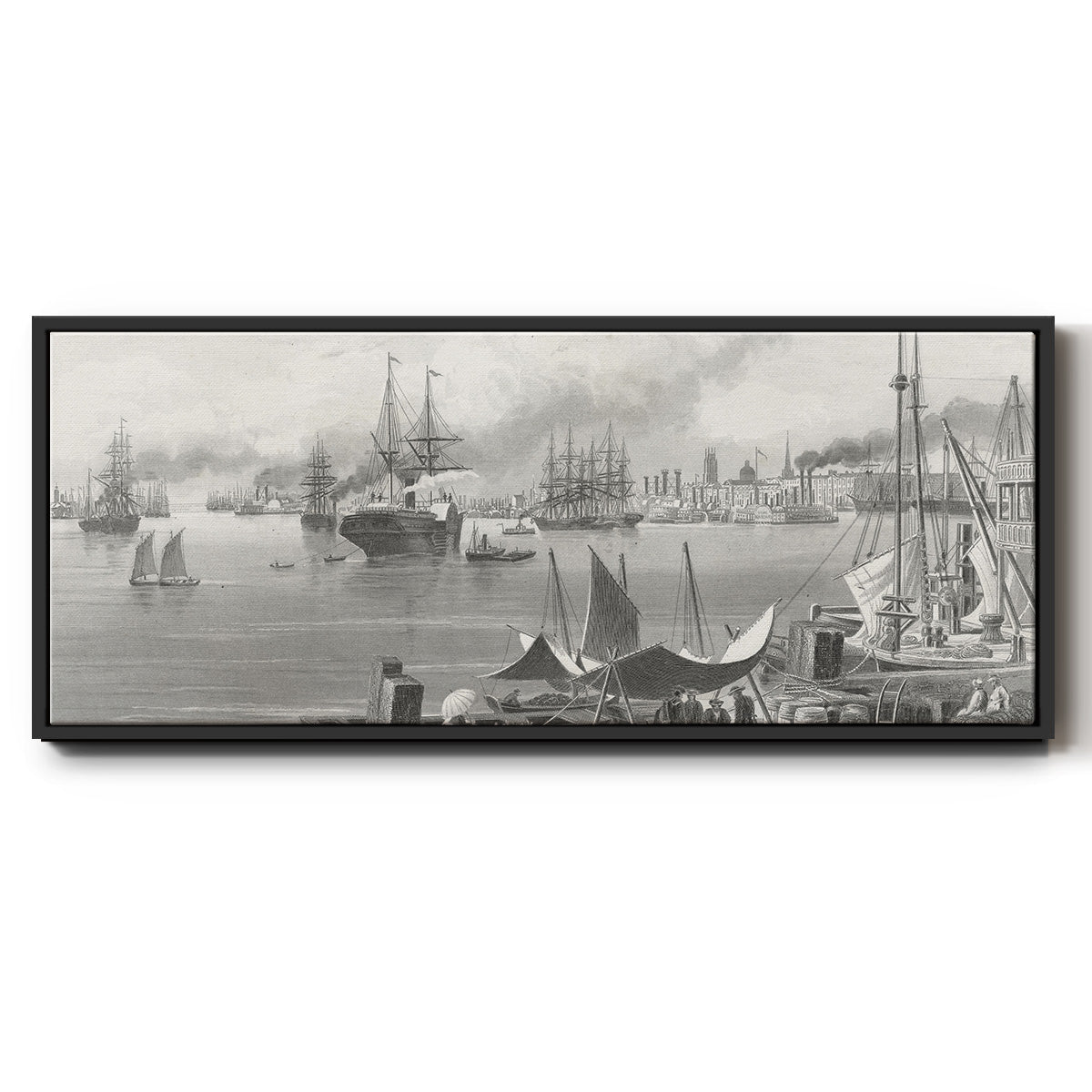 New Orleans - Floater Framed Canvas Print