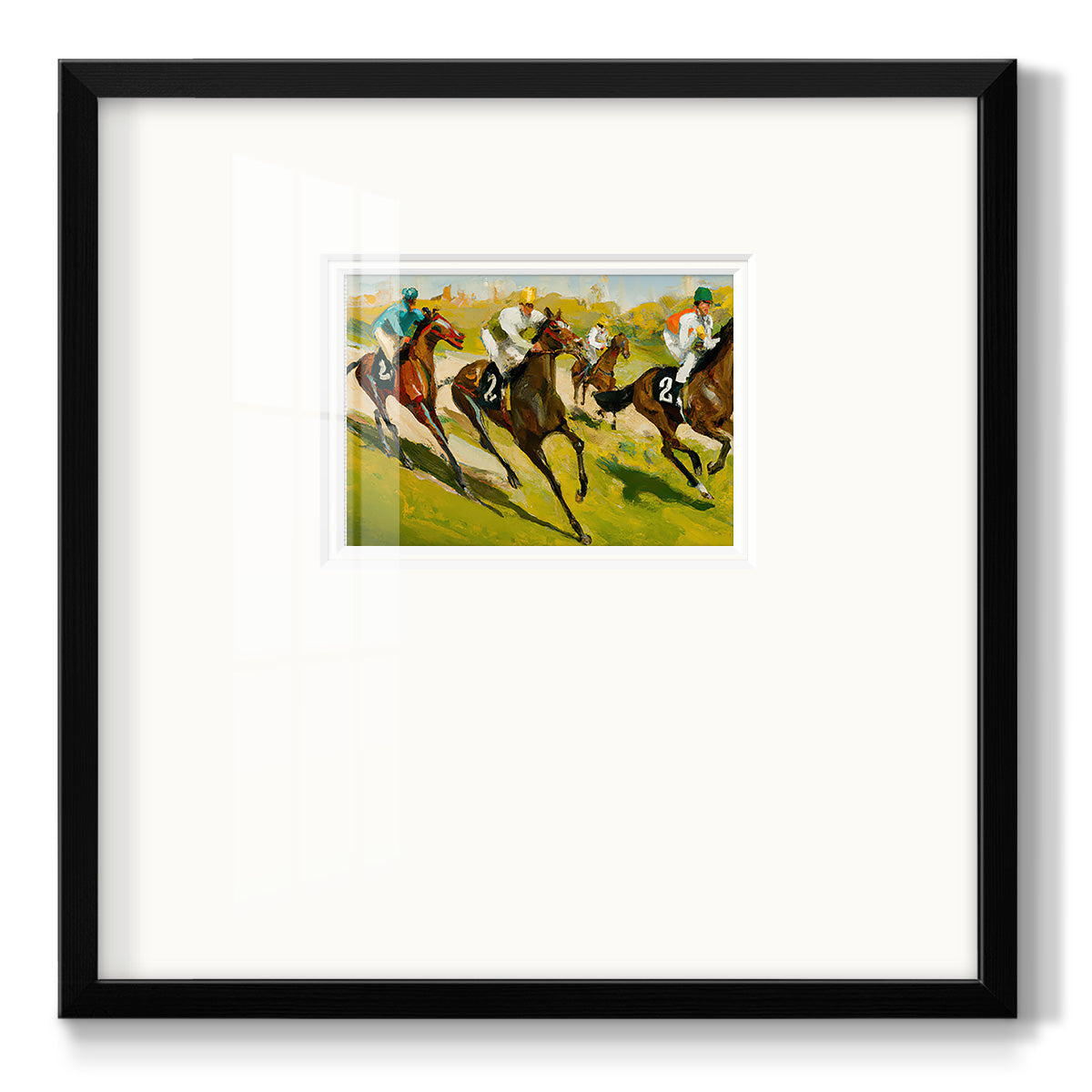 Day at the Races Premium Framed Print Double Matboard