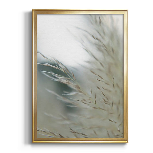 Subtle Grasses II - Modern Framed Canvas Print