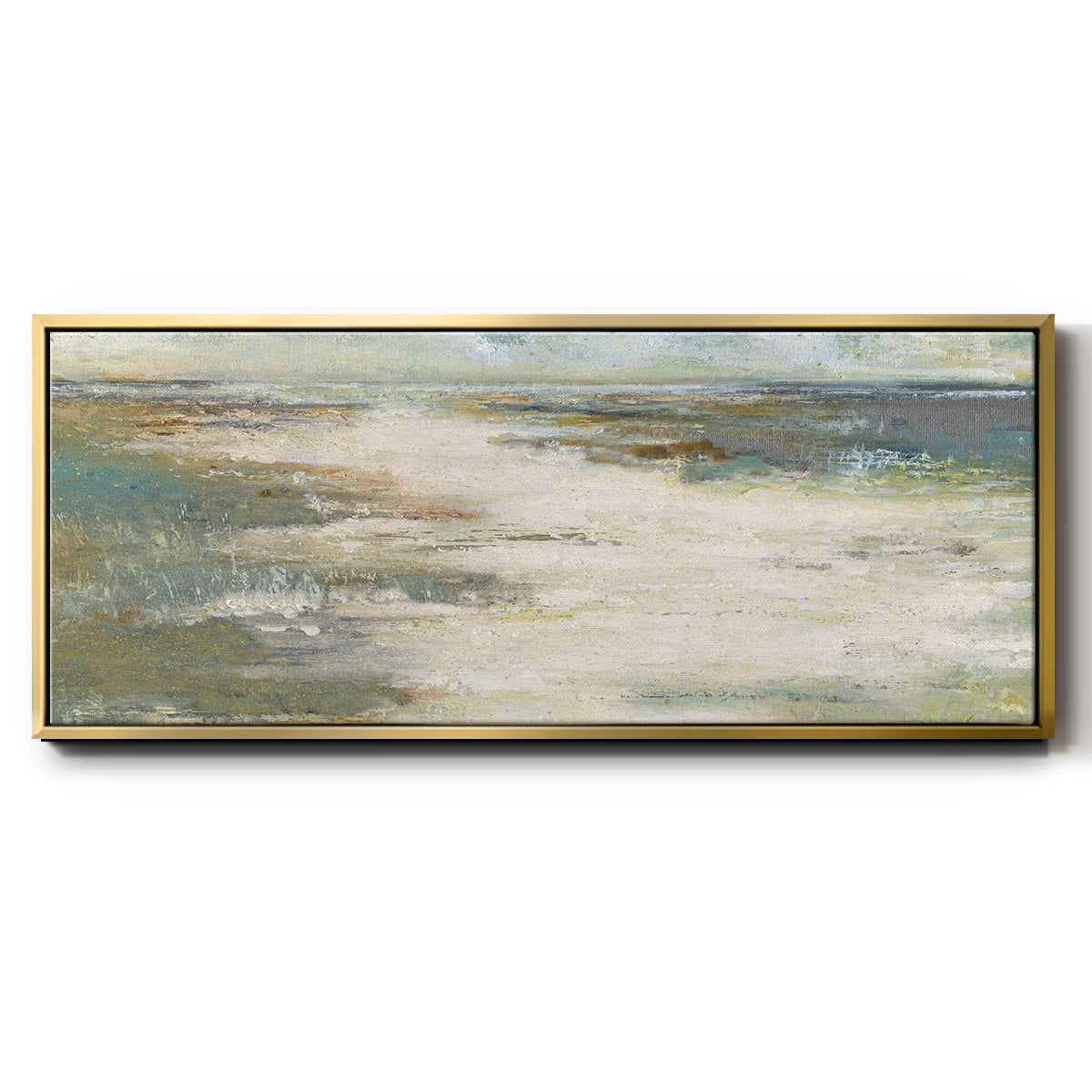 Misty Coast - Floater Framed Canvas Print