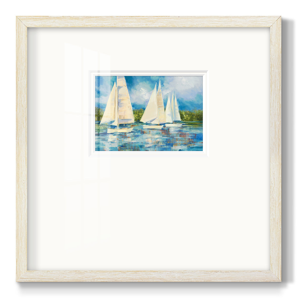 Clear Sailing Premium Framed Print Double Matboard