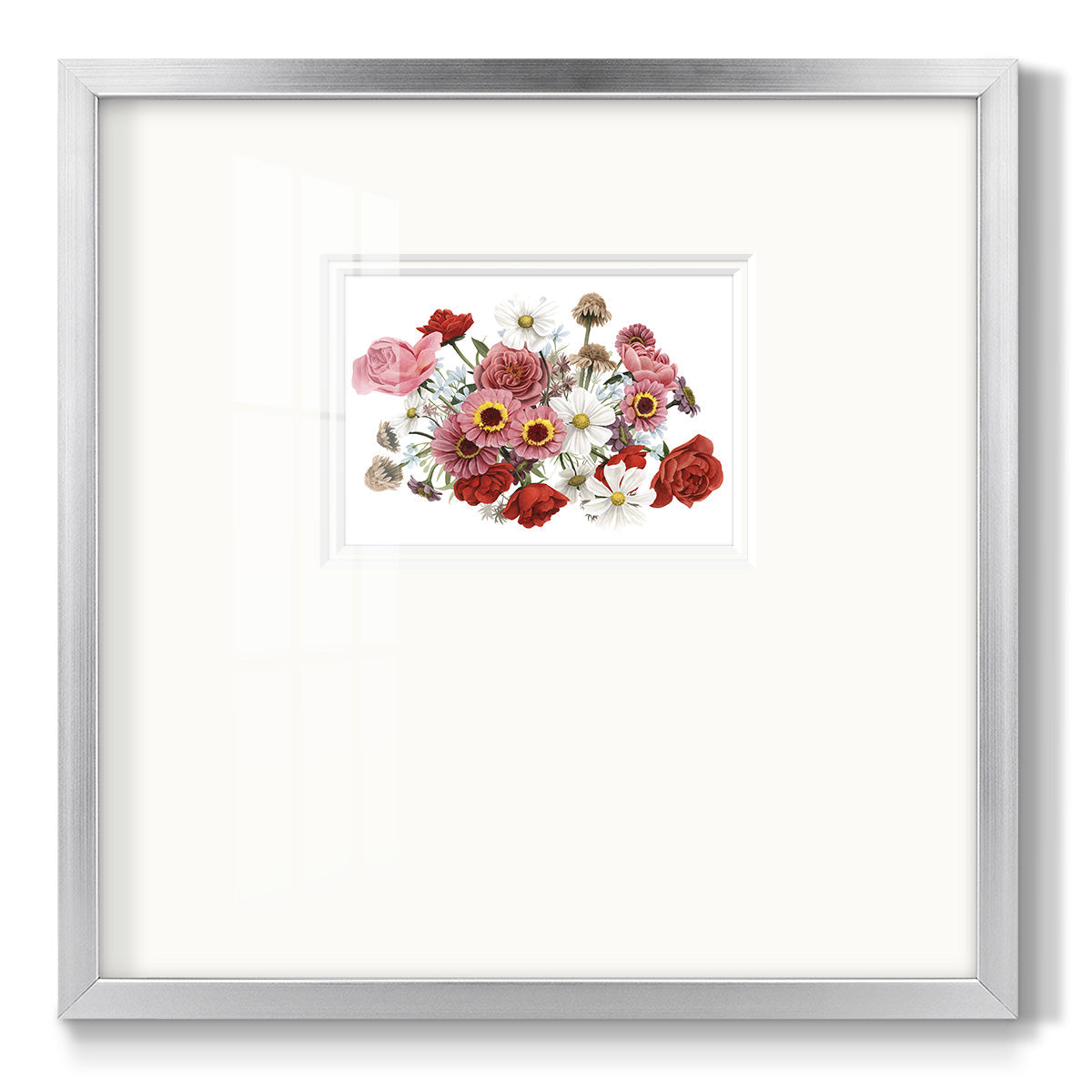 Modern Arrangement III - Double Matboard Framed Print