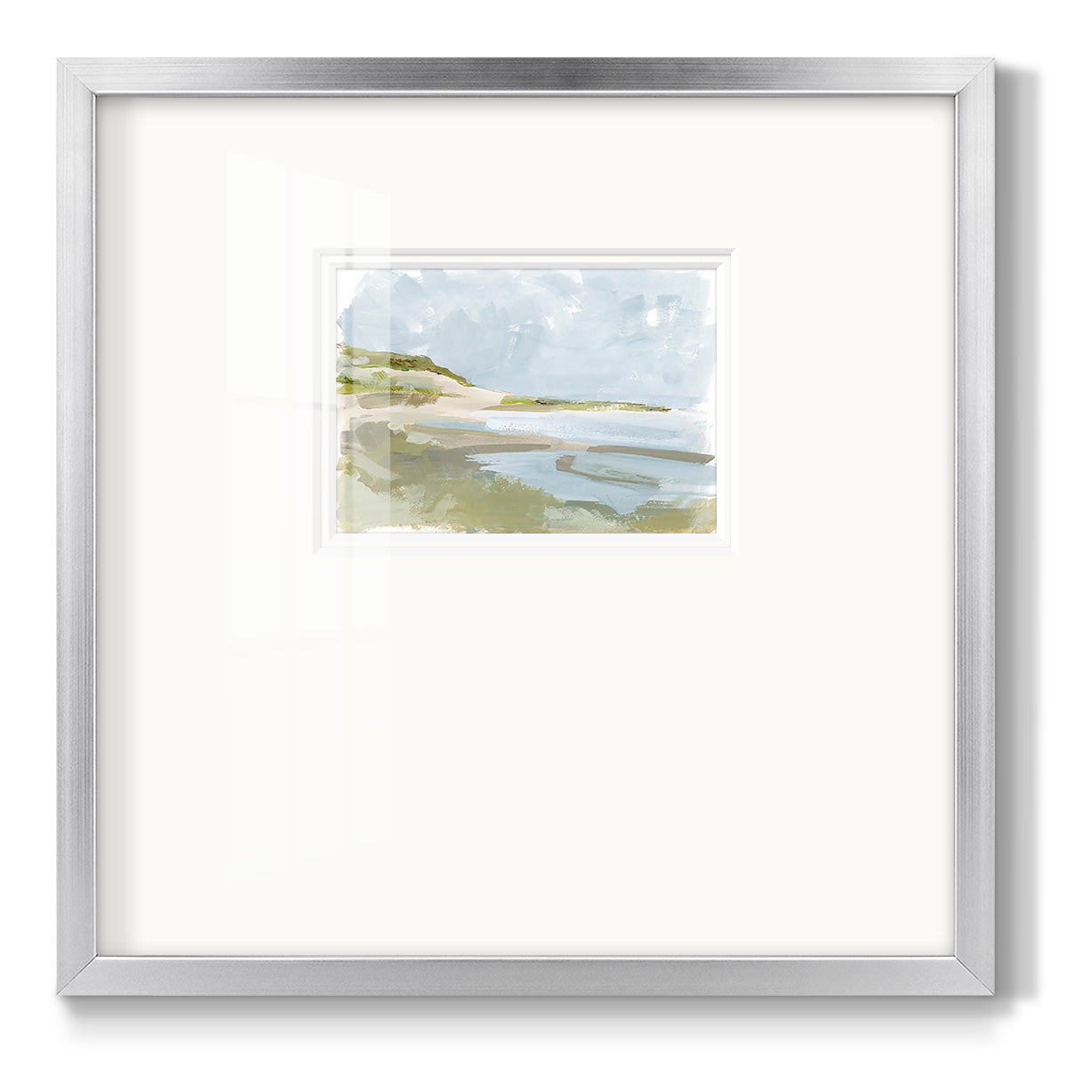 Sea Cove Impression II - Double Matboard Framed Print