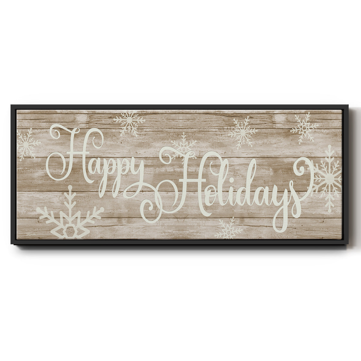 Happy Holidays - Floater Framed Canvas Print