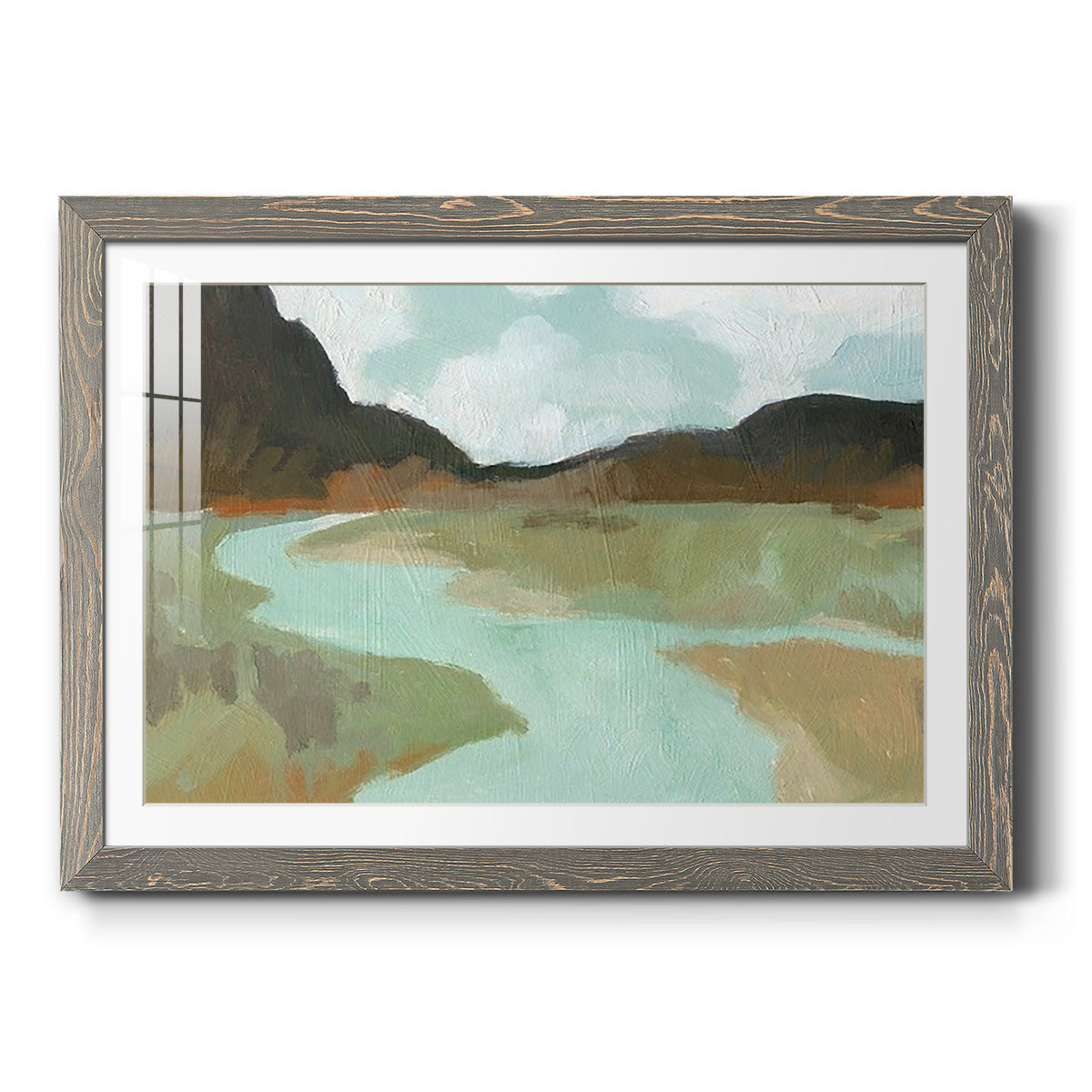 Coldwater Hills II - Barnwood Framed Art Print