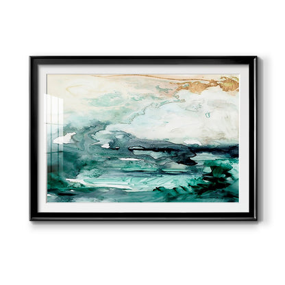 Sea Foam Flow I - Modern Framed Art Print