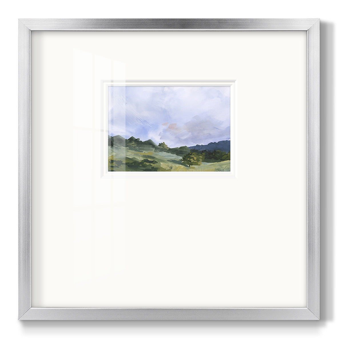 Pastoral Horizons I Premium Framed Print Double Matboard