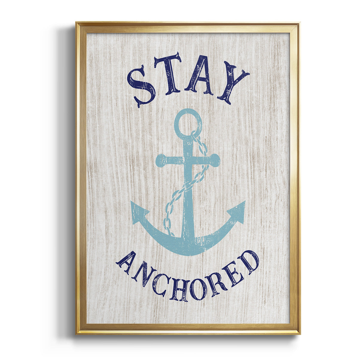 Stay Anchored - Modern Framed Canvas Print