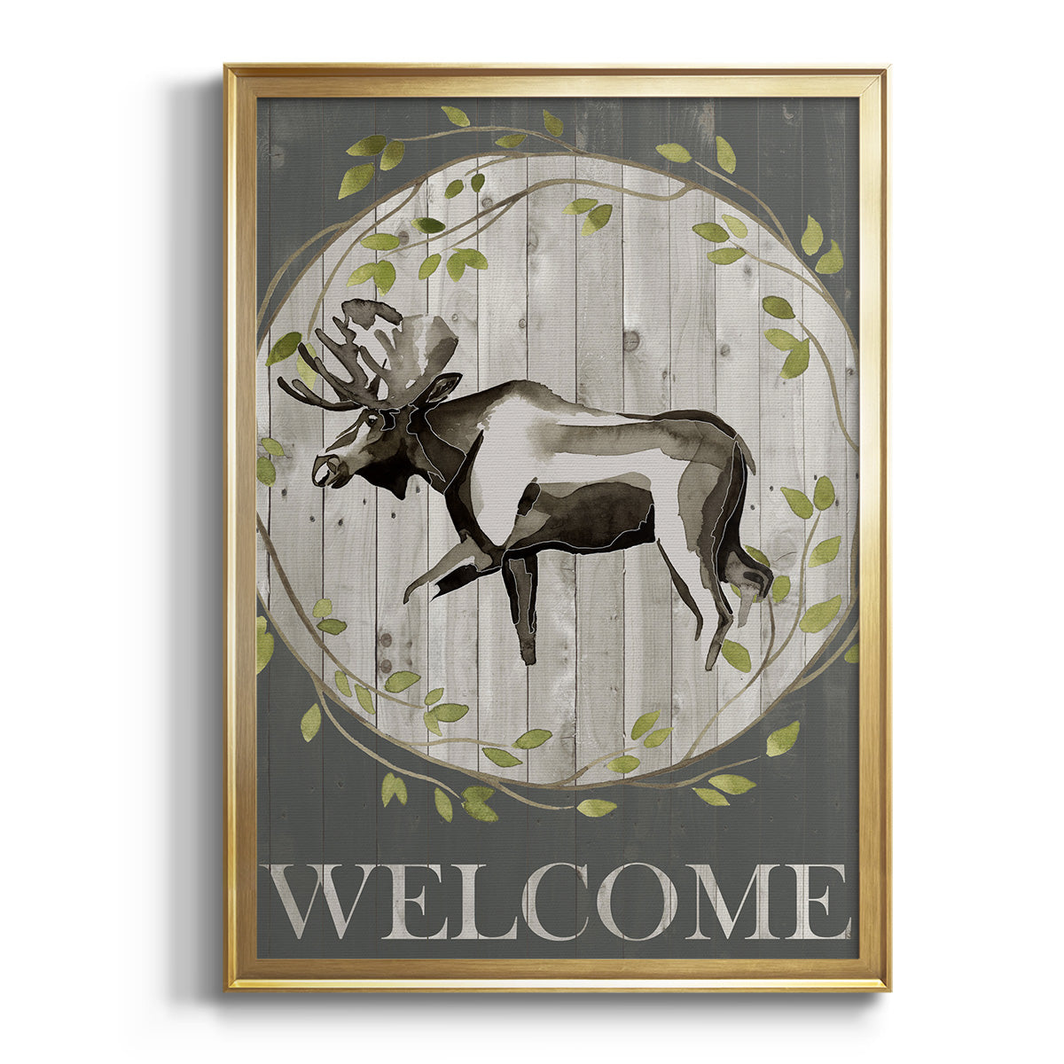 Woodland Welcome IV - Modern Framed Canvas Print