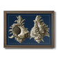 Conch Shells on Navy II Premium Framed Canvas- Ready to Hang