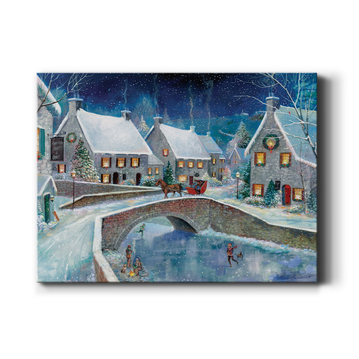 Warm Winter Wonderland - Premium Gallery Wrapped Canvas  - Ready to Hang