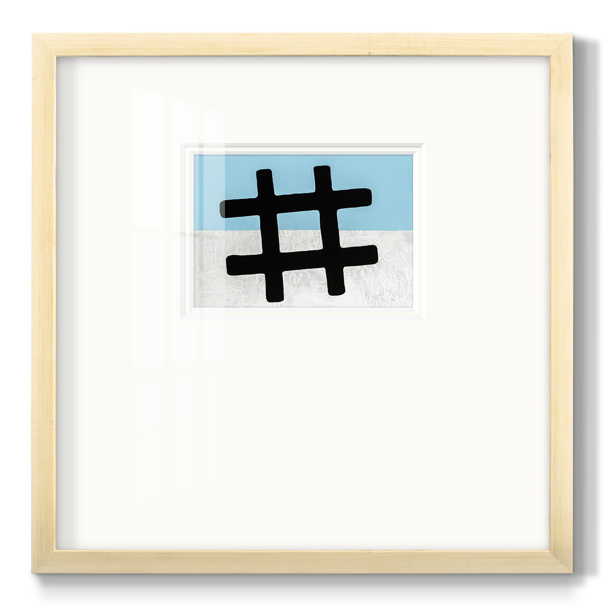 Hashtag - Double Matboard Framed Print