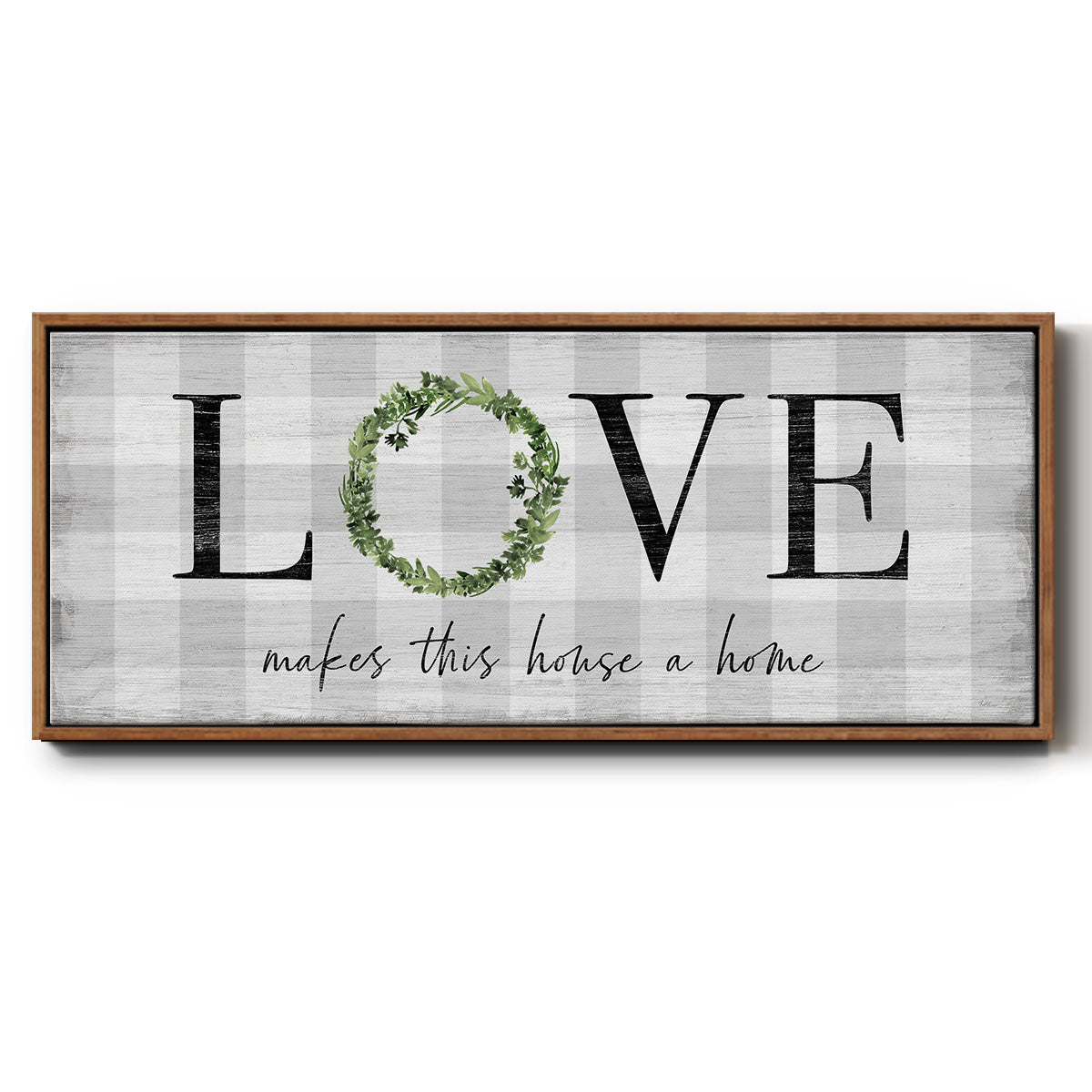 Makes This House A Home - Floater Framed Canvas Print