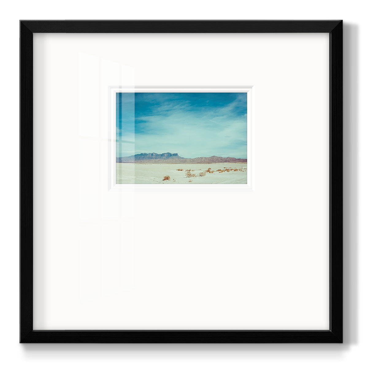 Salt Flat Walk II - Double Matboard Framed Print