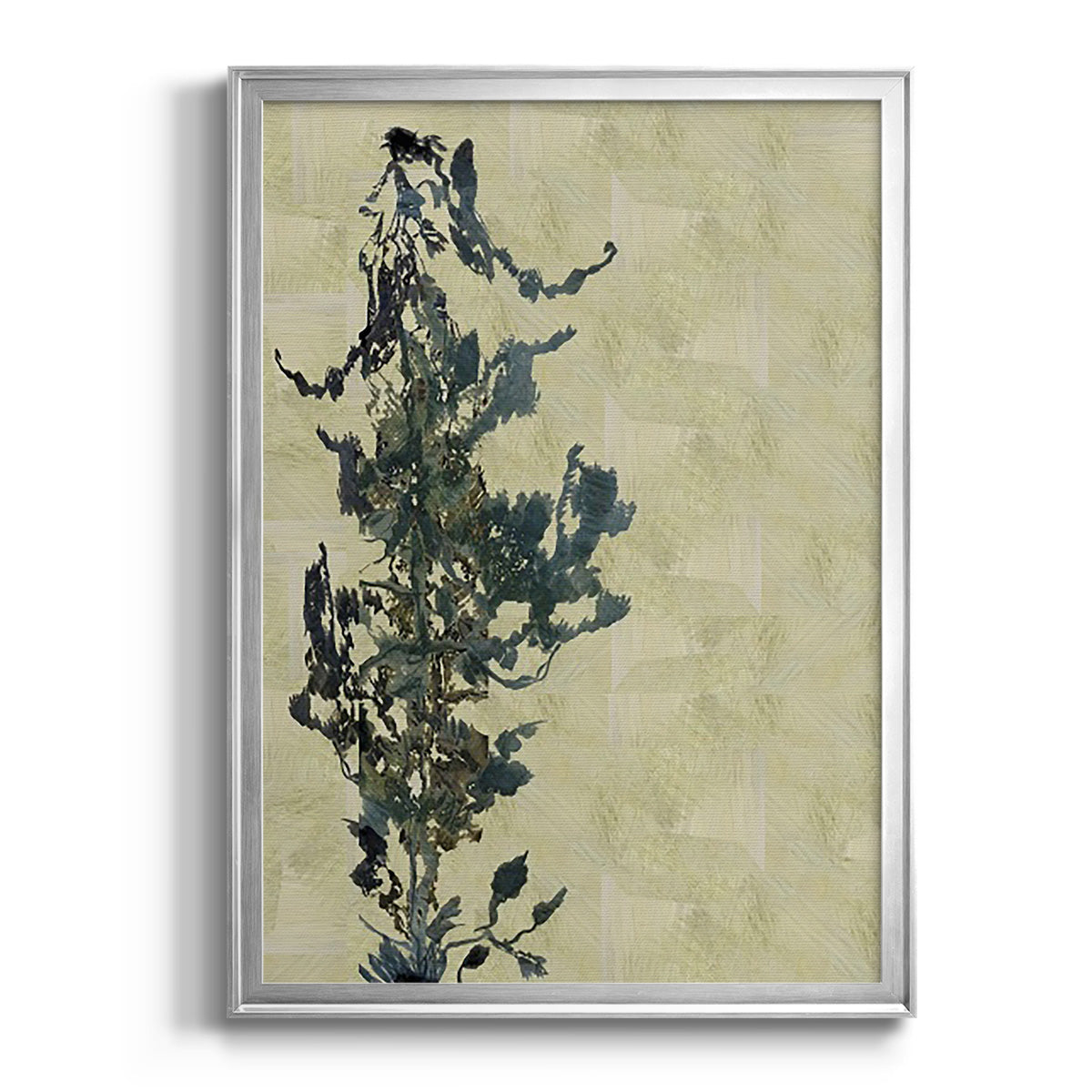 Chinoiserie 2 Tan II - Modern Framed Canvas Print