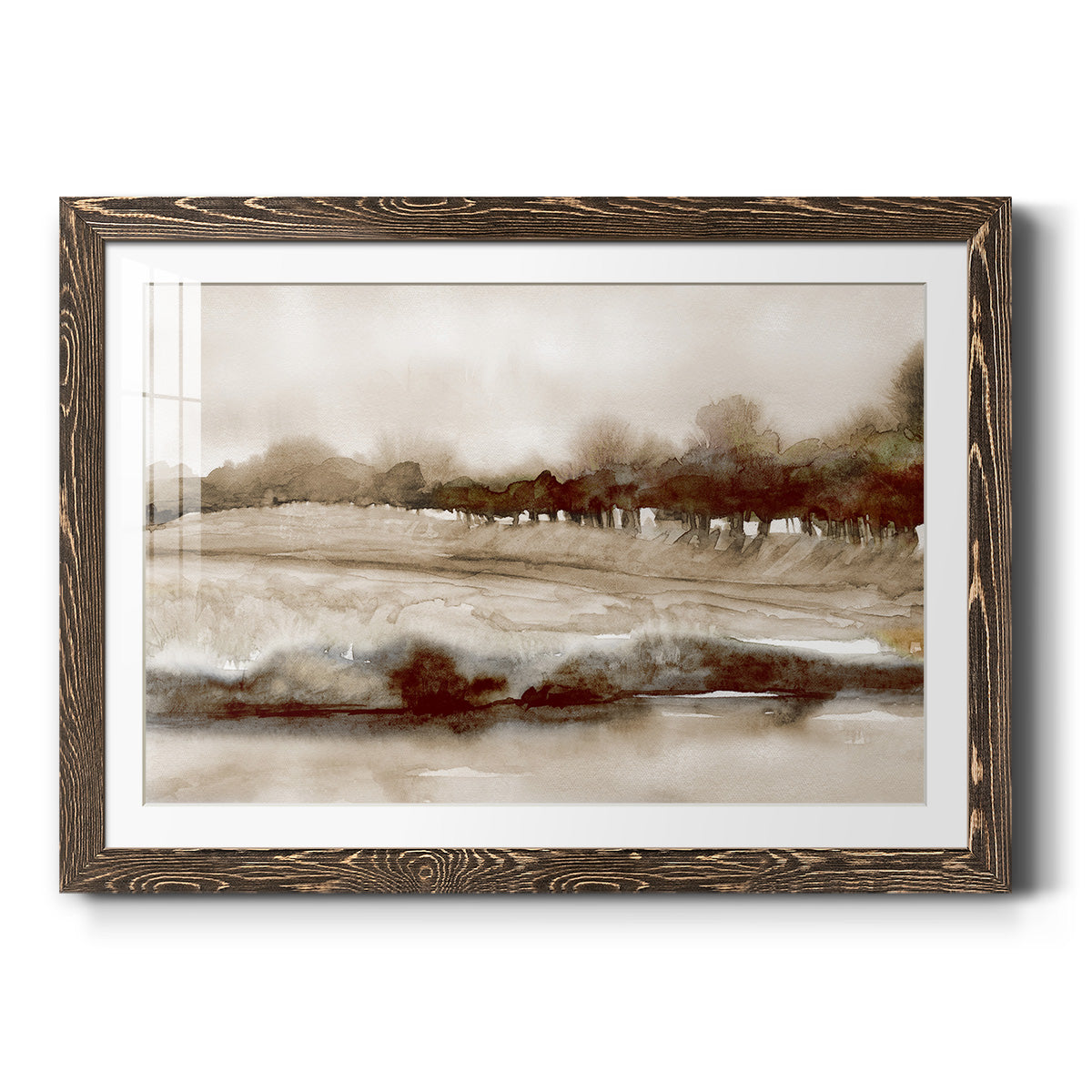 Season of Fall - Barnwood Framed Art Print