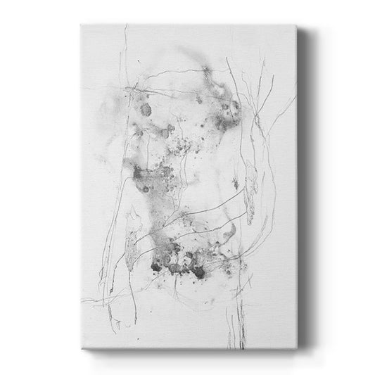 Graphite Abstract IV - Canvas Art Print