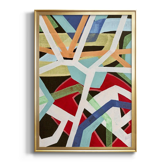 Magnetic Color II - Modern Framed Canvas Print