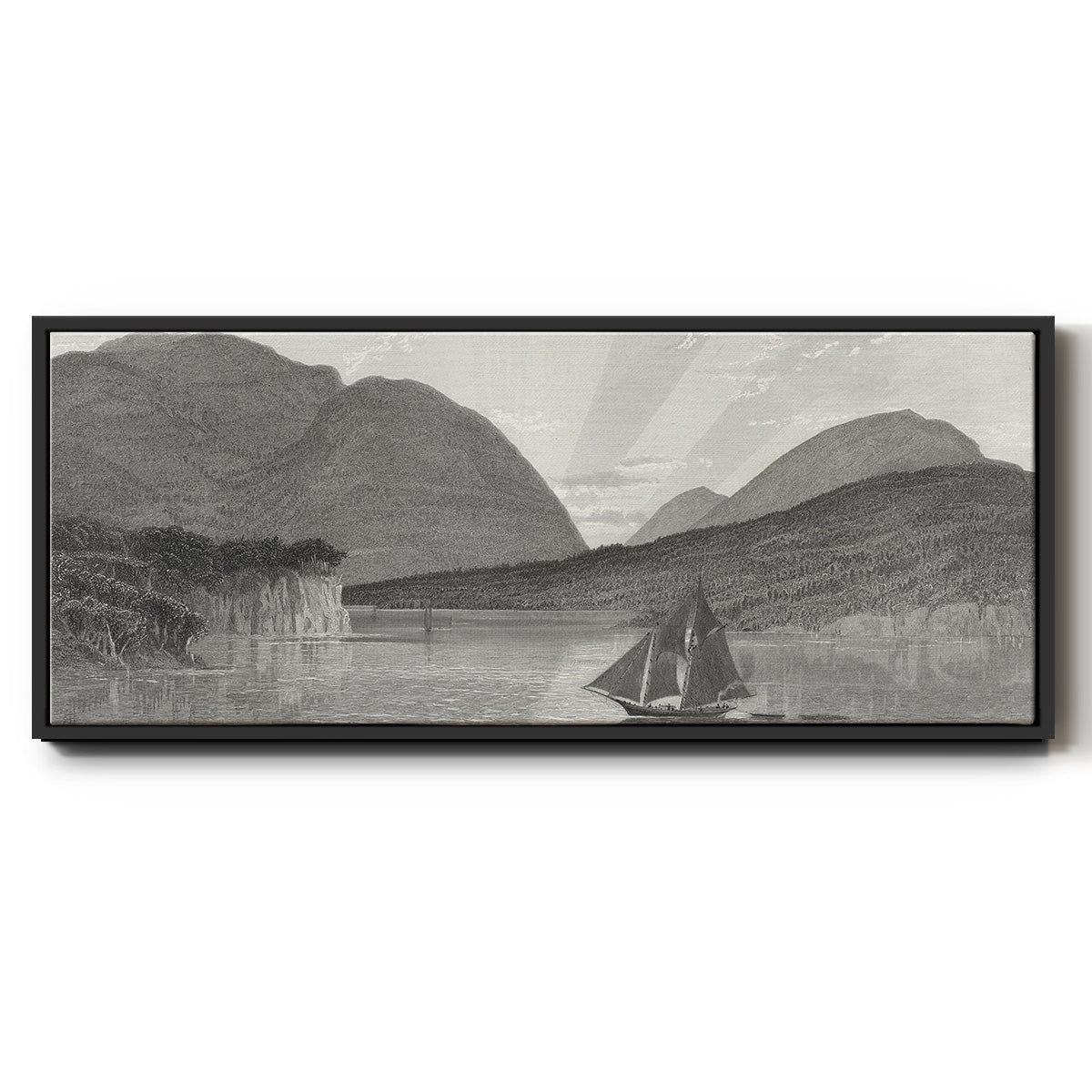 Mount Desert, Coast of Maine - Floater Framed Canvas Print