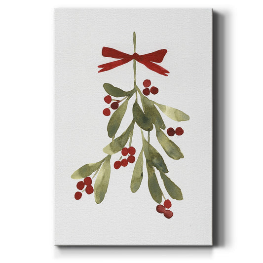 Mistletoe Bow I - Canvas Art Print