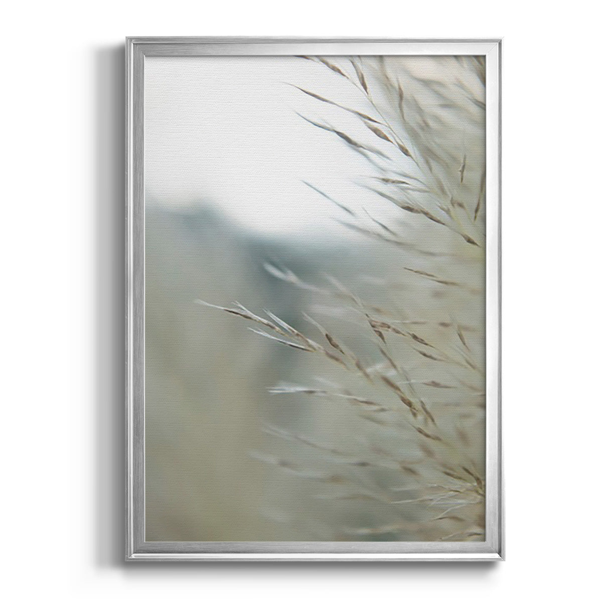 Subtle Grasses III - Modern Framed Canvas Print