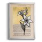 Floral Diary I - Modern Framed Canvas Print