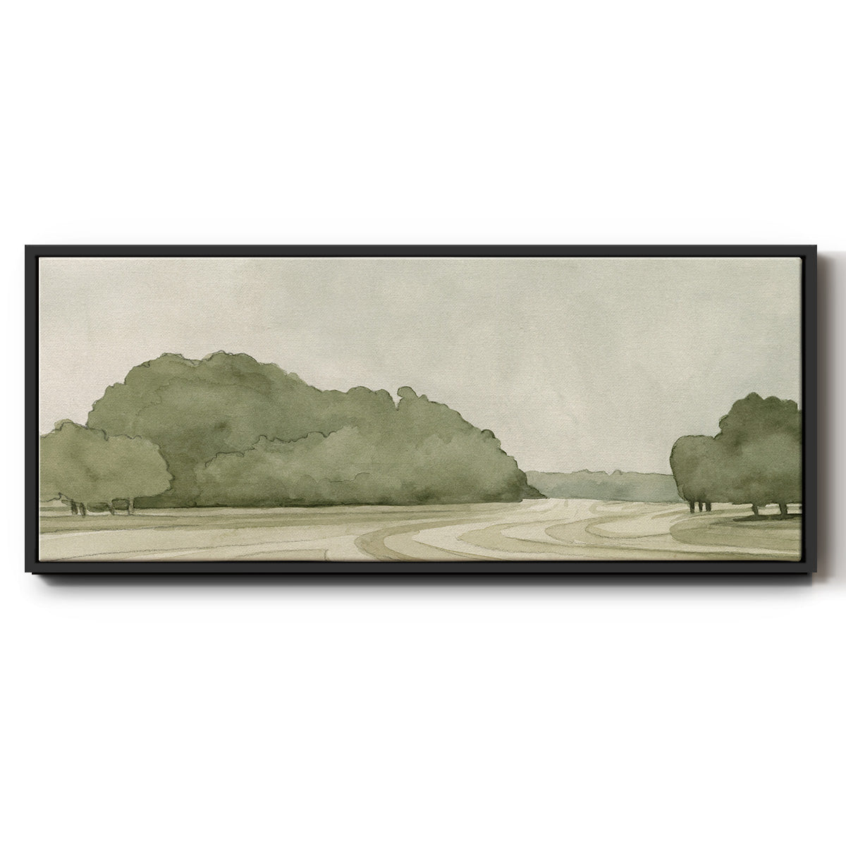 On Course I - Floater Framed Canvas Print