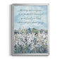 Be Strong Flower Field - Modern Framed Canvas Print