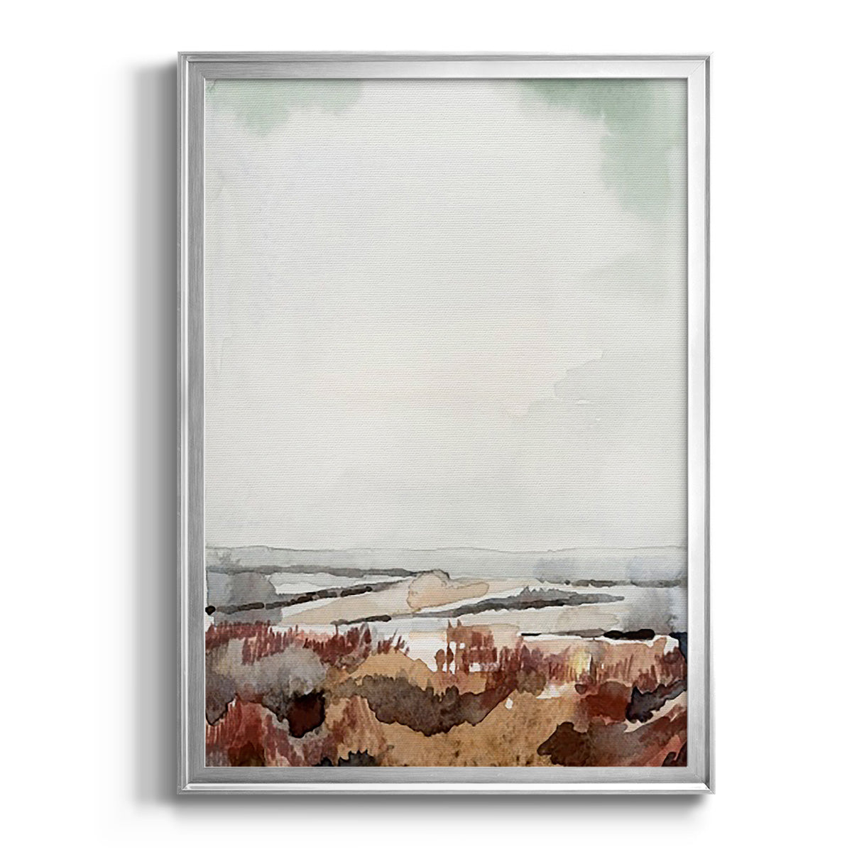 Coastal Inlet Study I - Modern Framed Canvas Print