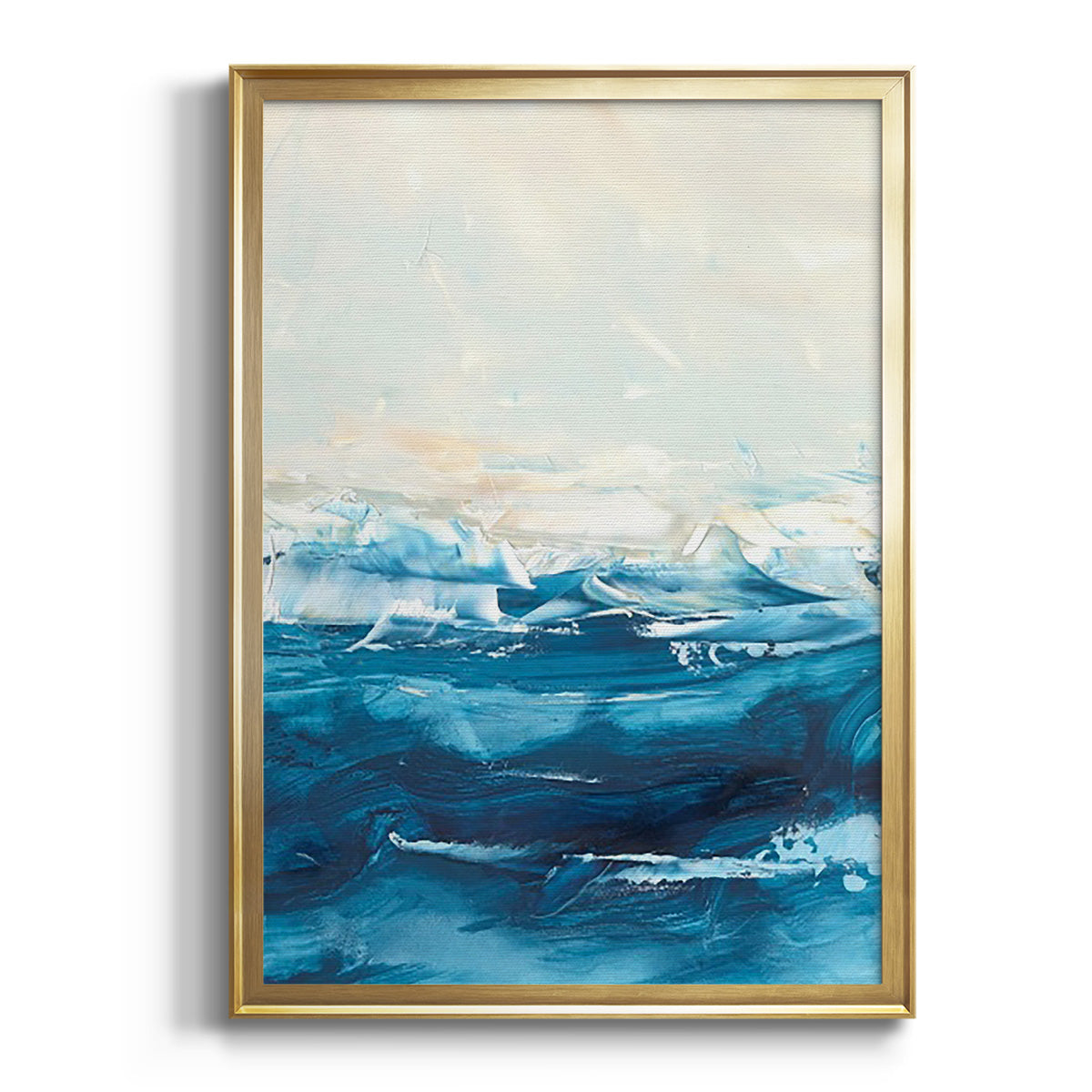 Wave after Wave II - Modern Framed Canvas Print