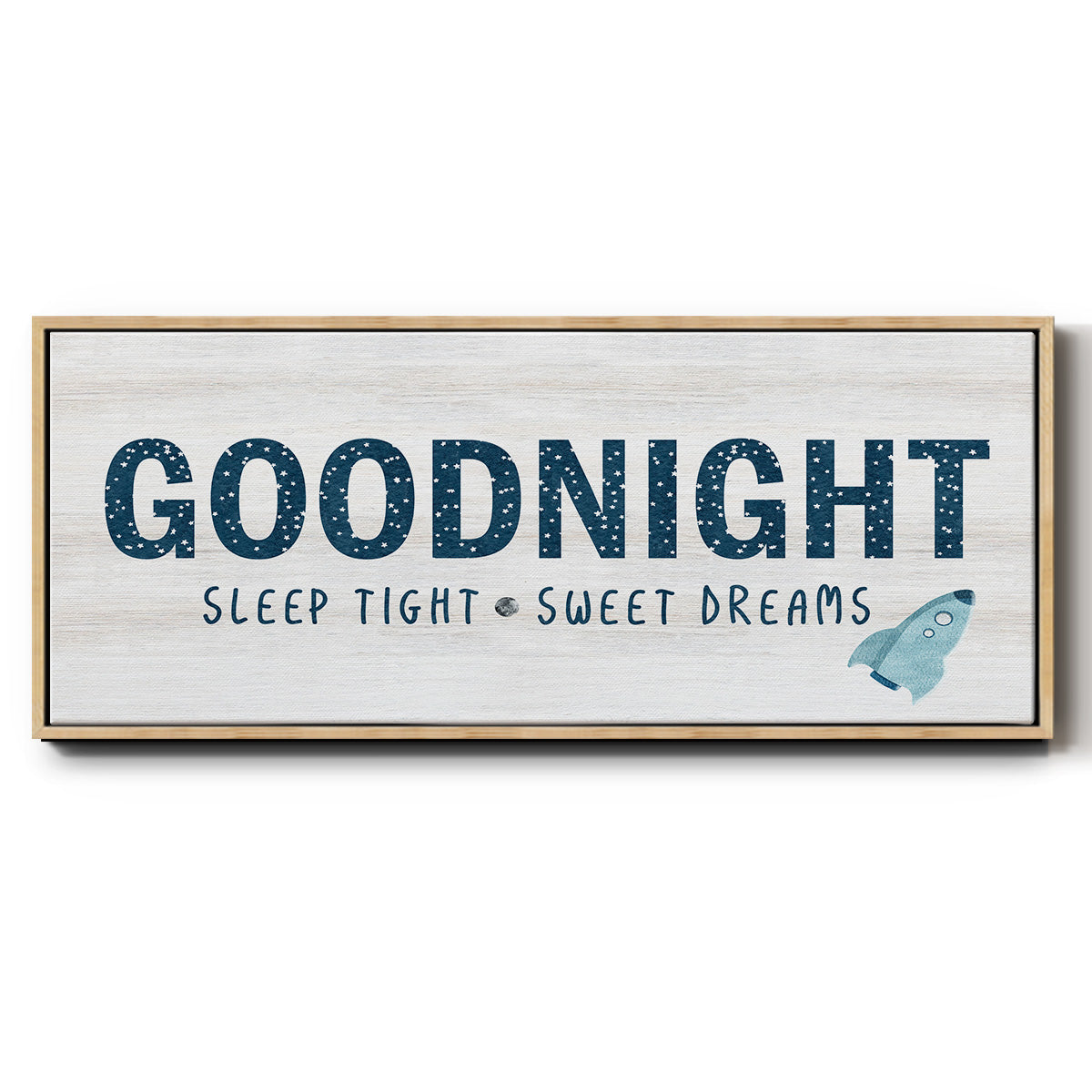 Sleep Tight Sweet Dreams - Floater Framed Canvas Print