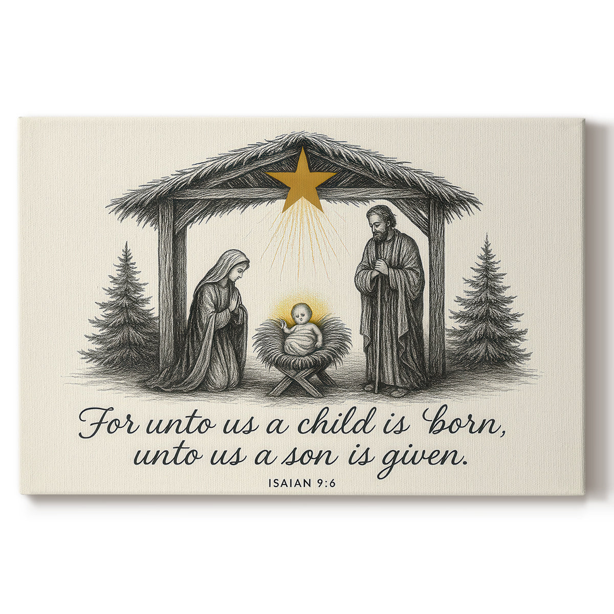 Silver Mistletoe at Twilight - Canvas Art Print