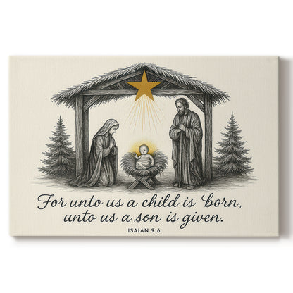 Silver Mistletoe at Twilight - Canvas Art Print