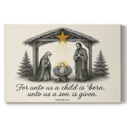 Silver Mistletoe at Twilight - Canvas Art Print