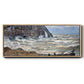 The Manneport, Étretat, Rough Sea, 1883 - Floater Framed Canvas Print