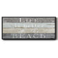 Life Better Beach - Floater Framed Canvas Print