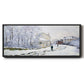 Snow in Argenteuil, 1875 - Floater Framed Canvas Print