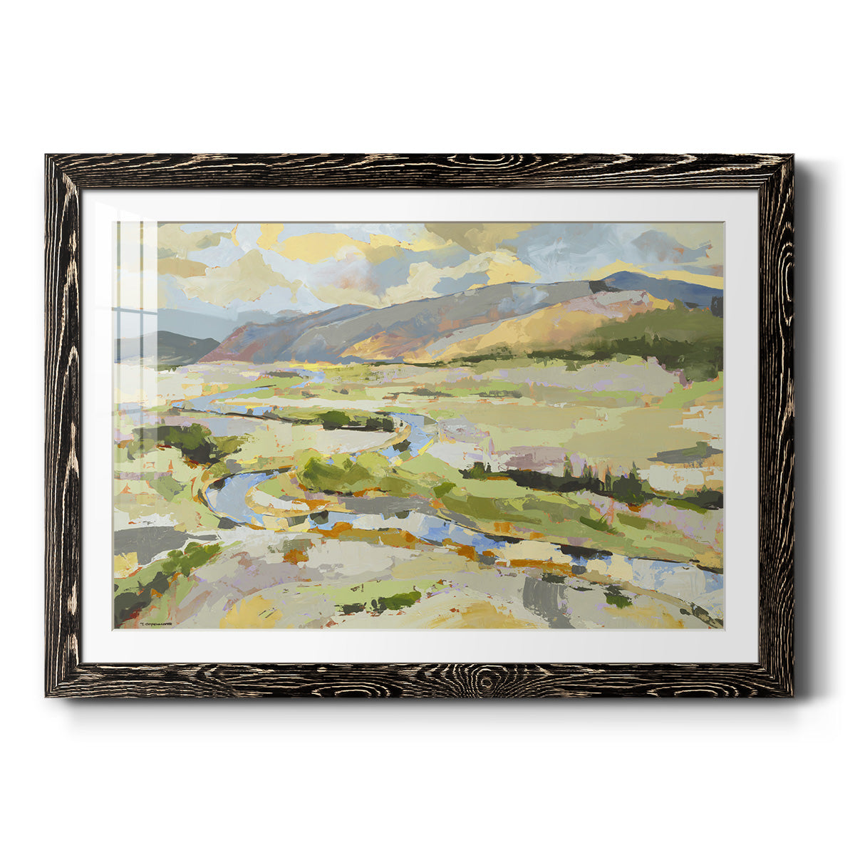Mile Ten - Barnwood Framed Art Print