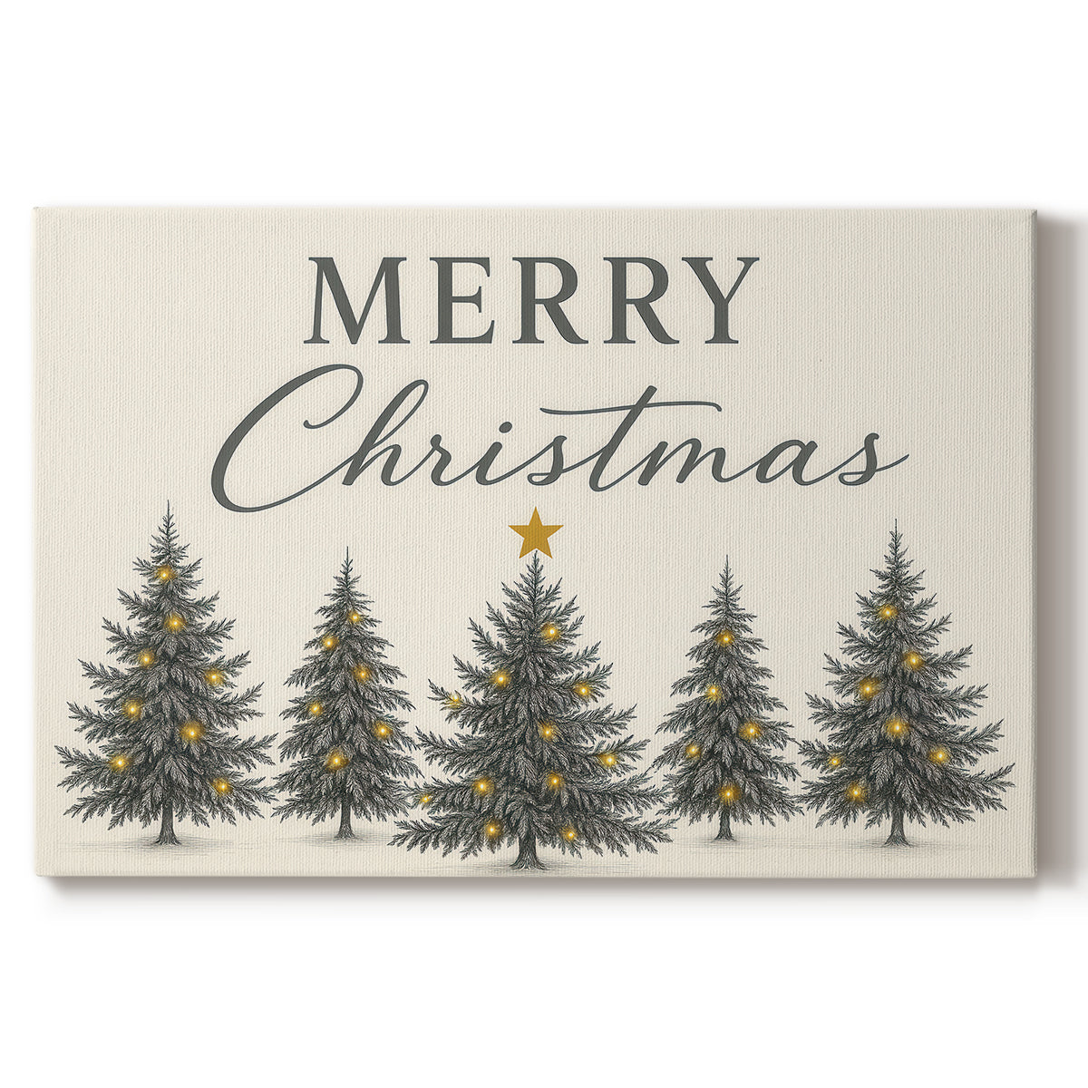 Pearled Wreath of Nativity - Canvas Art Print