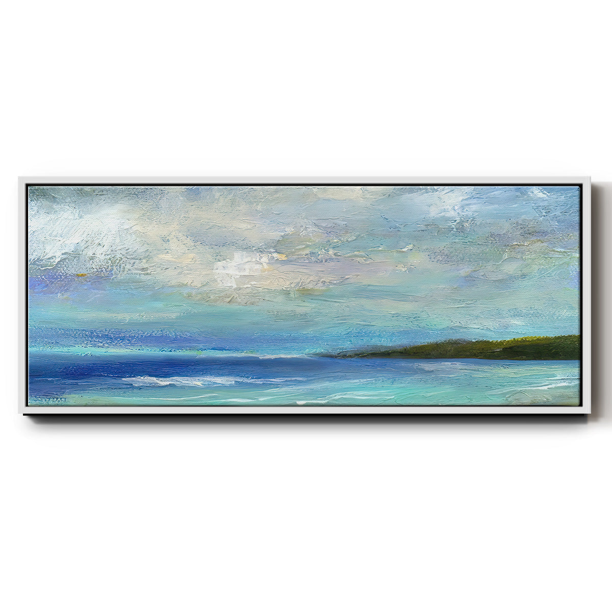 Island Inlet - Floater Framed Canvas Print