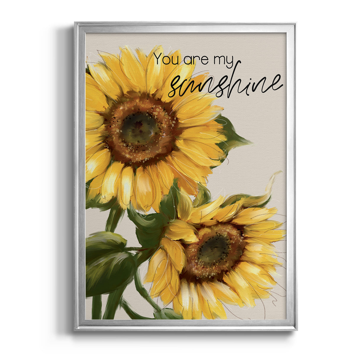 You Are My Sunshine - Modern Framed Canvas Print